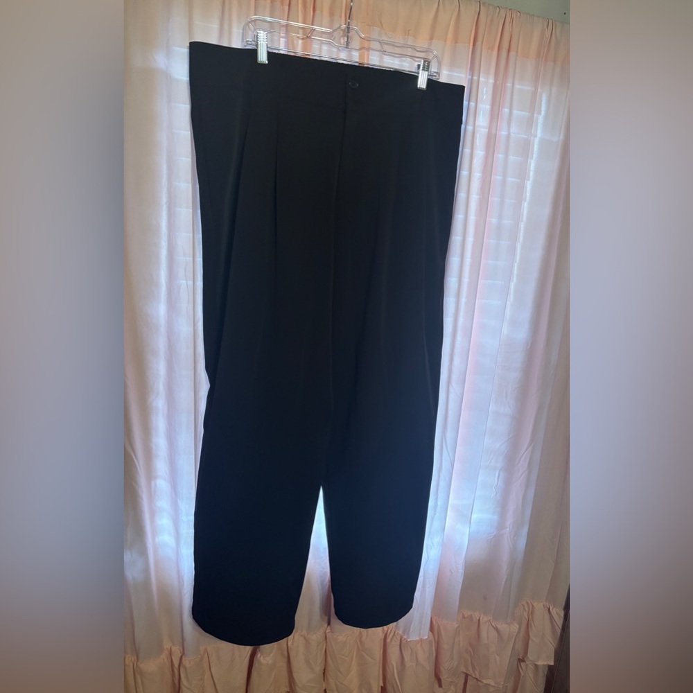 HALARA Black Wide-Leg High-Rise Pants